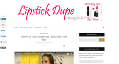 Desktop Screenshot of lipstickdupe.com