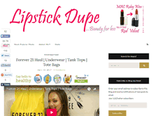 Tablet Screenshot of lipstickdupe.com